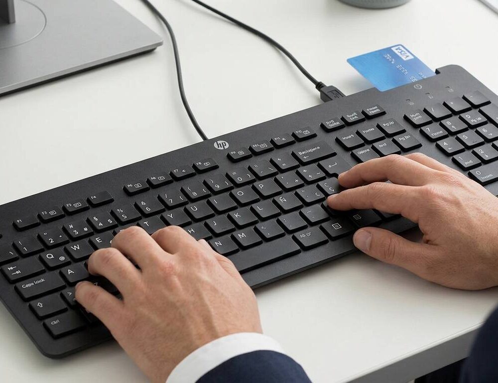 HP CCID Spanish Smartcard Security Keyboards with Spanish Layout