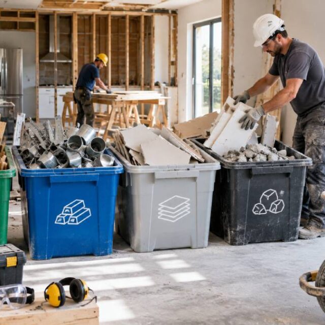 Manage construction waste during home renovation
